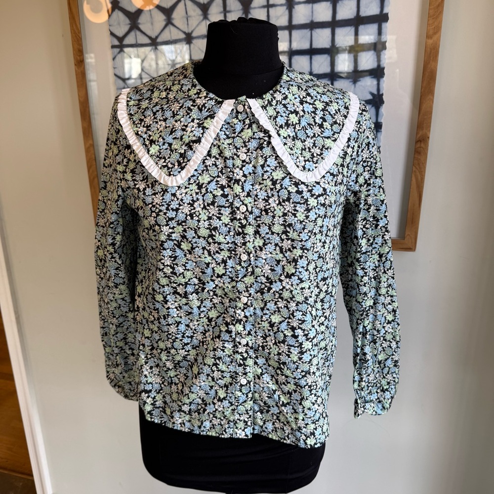 Maje City Floral Print Blouse - Picture 3 of 14